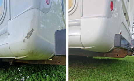 motorhome fibreglass panel repair